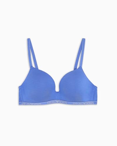 EMPORIO ARMANI Woman Essential Studs Gepolsterter Triangel-BH, Violett, Größe M, Lapislazzuli, 38 von EMPORIO ARMANI