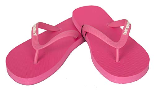 Emporio Armani Flip Flop Damen Frau Meer Pool Beachwear Artikel X3QS04 XL827 FLIP FLOP RUBBER + EVA, M600 Shocking pink, EU 38 - UK 5 - USA 5,5 - CN 242/86 von EMPORIO ARMANI