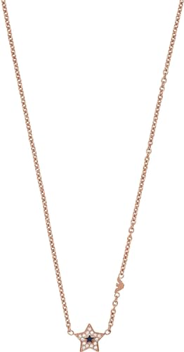 Emporio Armani Halskette Für Frauen Sentimental, Gesamtlänge:400+70mm Verstellbare Kette Größe Des Anhängers: 10X10mm Rose Gold Edelstahl Halskette, EGS2831221 von EMPORIO ARMANI