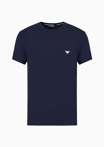Emporio Armani Herren Soft Modal T-Shirt, Marine, XL EU von EMPORIO ARMANI