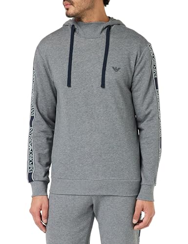 Emporio Armani Iconic Terry Kapuzenpullover mit langen Ärmeln von EMPORIO ARMANI