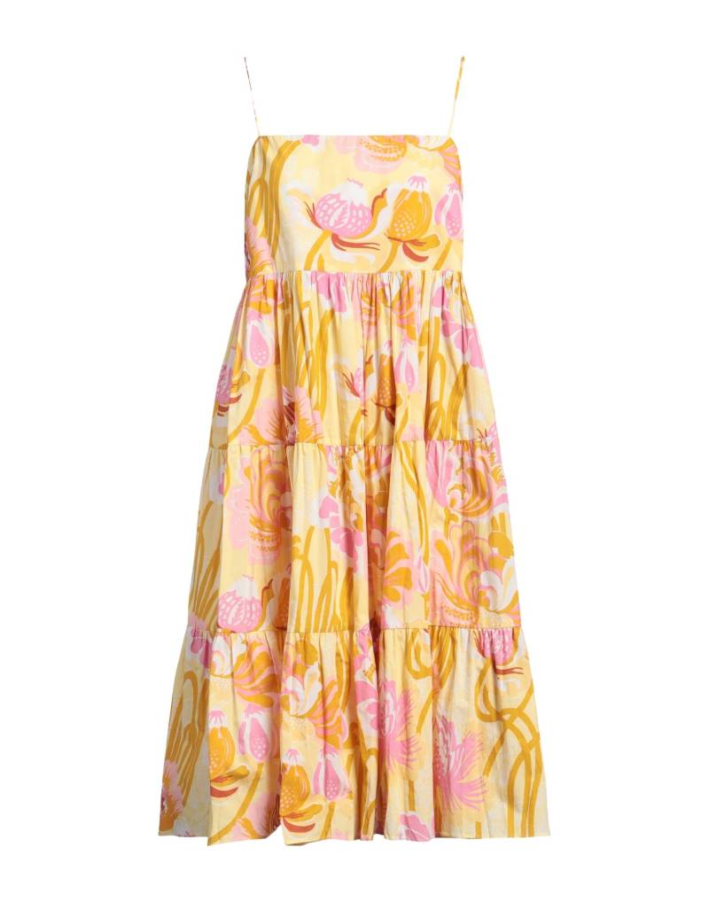 EMPORIO SIRENUSE Midi-kleid Damen Gelb von EMPORIO SIRENUSE