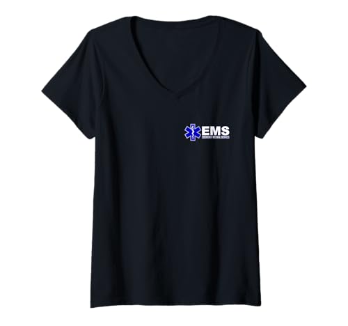 Damen Rettungsdienst, RETTUNGSSANITÄTER, RETTUNGSSANITÄTER, Rettungsdienst, Rettungsdienst T-Shirt mit V-Ausschnitt Damen Rettungsdienst, RETTUNGSSANITÄTER, RETTUNGSSANITÄTER, Rettungsdienst, Rettungsdienst T-Shirt mit V-Ausschnitt von EMS FIRST RESPONDER UNIFORM COSTUME APPAREL