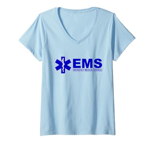 Damen Rettungsdienst, RETTUNGSSANITÄTER, RETTUNGSSANITÄTER, Rettungsdienst, Rettungsdienst T-Shirt mit V-Ausschnitt Damen Rettungsdienst, RETTUNGSSANITÄTER, RETTUNGSSANITÄTER, Rettungsdienst, Rettungsdienst T-Shirt mit V-Ausschnitt von EMS FIRST RESPONDER UNIFORM COSTUME APPAREL