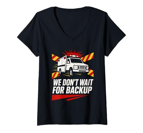 Damen EMT Rettungssanitäter Ersthelfer EMT Life Emergency Medical T-Shirt mit V-Ausschnitt Damen EMT Rettungssanitäter Ersthelfer EMT Life Emergency Medical T-Shirt mit V-Ausschnitt von EMS Pride Ambulance Crew EMT Lifestyle Save Lives