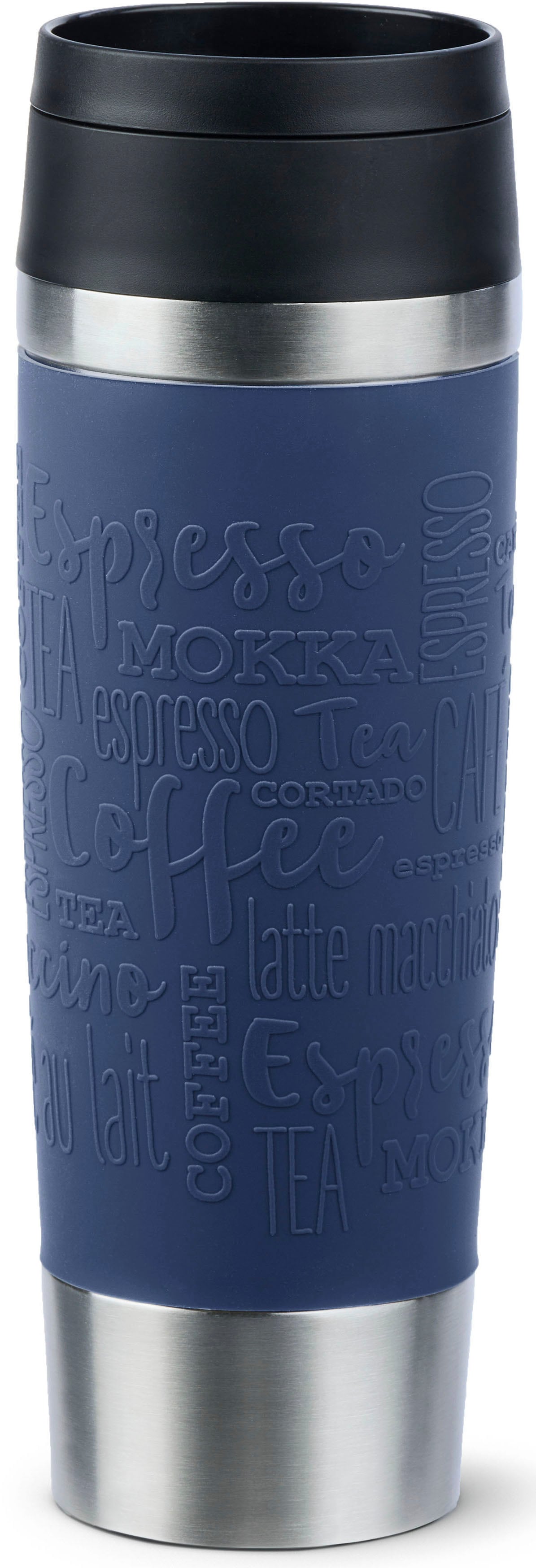 Emsa Thermobecher "Travel Mug Classic, mit 360-Trinköffnung, auslaufsicher, rutschfest" 4h heiß, 8h kalt - 360 ml / 6h heiß, 12h kalt - 500 ml, 100% dicht von EMSA