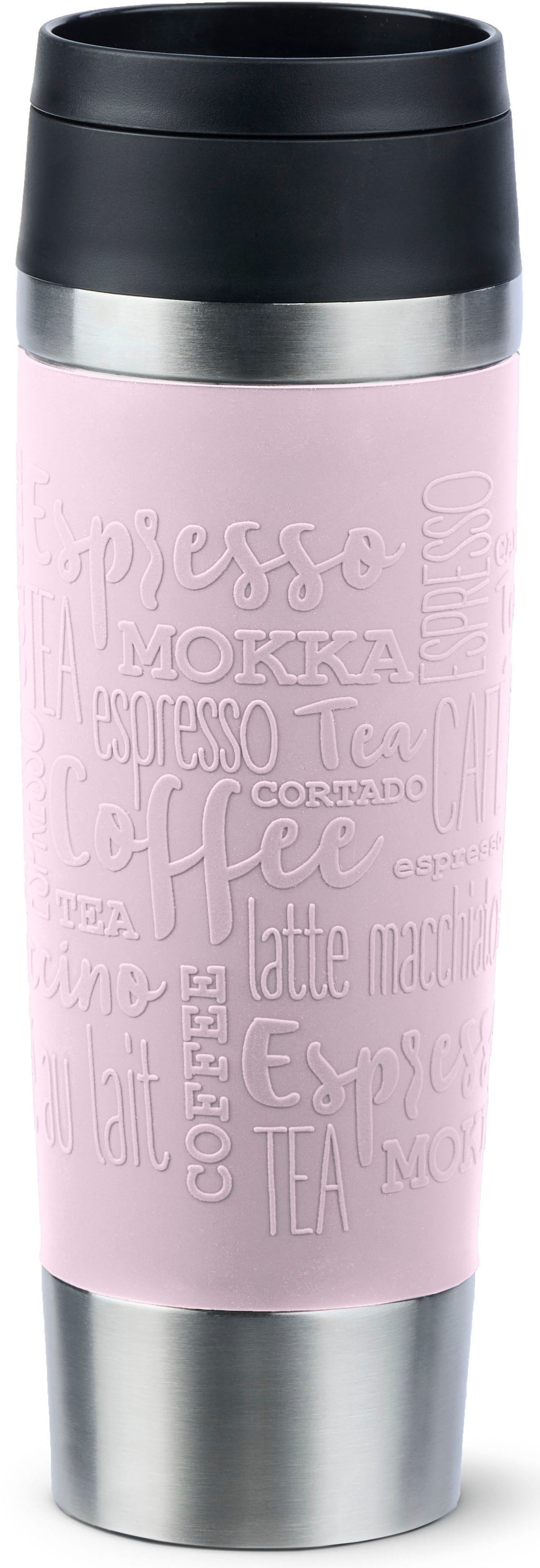 Emsa Thermobecher "Travel Mug Classic, mit 360-Trinköffnung, auslaufsicher, rutschfest" 4h heiß, 8h kalt - 360 ml / 6h heiß, 12h kalt - 500 ml, 100% dicht von EMSA