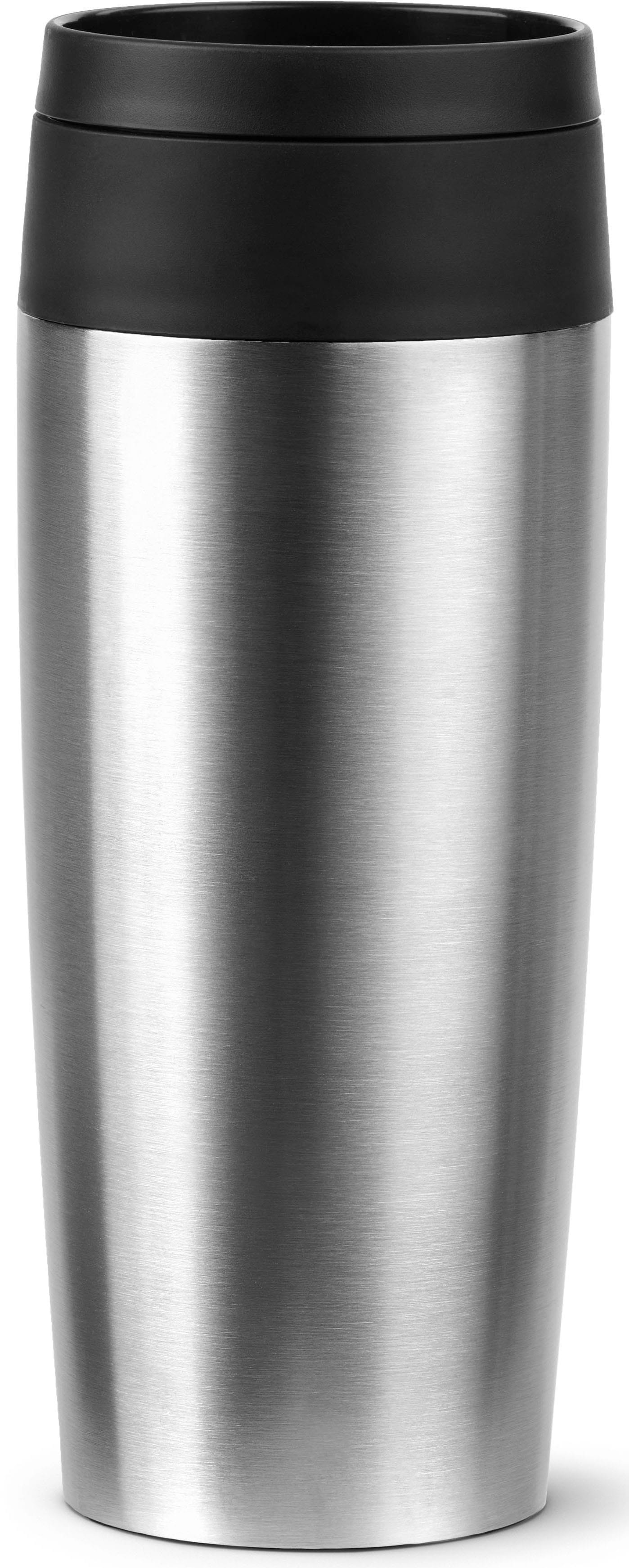 Emsa Thermobecher "Travel Mug Classic, mit 360-Trinköffnung", 4h heiß, 8h kalt - 360 ml / 6h heiß, 12h kalt - 500 ml, 100% dicht von EMSA