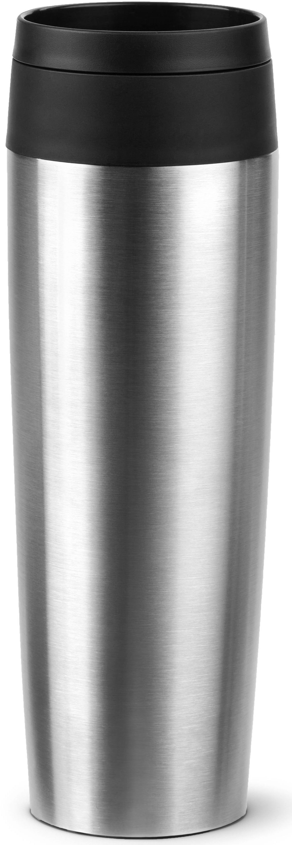 Emsa Thermobecher "Travel Mug Classic, mit 360-Trinköffnung", 4h heiß, 8h kalt - 360 ml / 6h heiß, 12h kalt - 500 ml, 100% dicht von EMSA