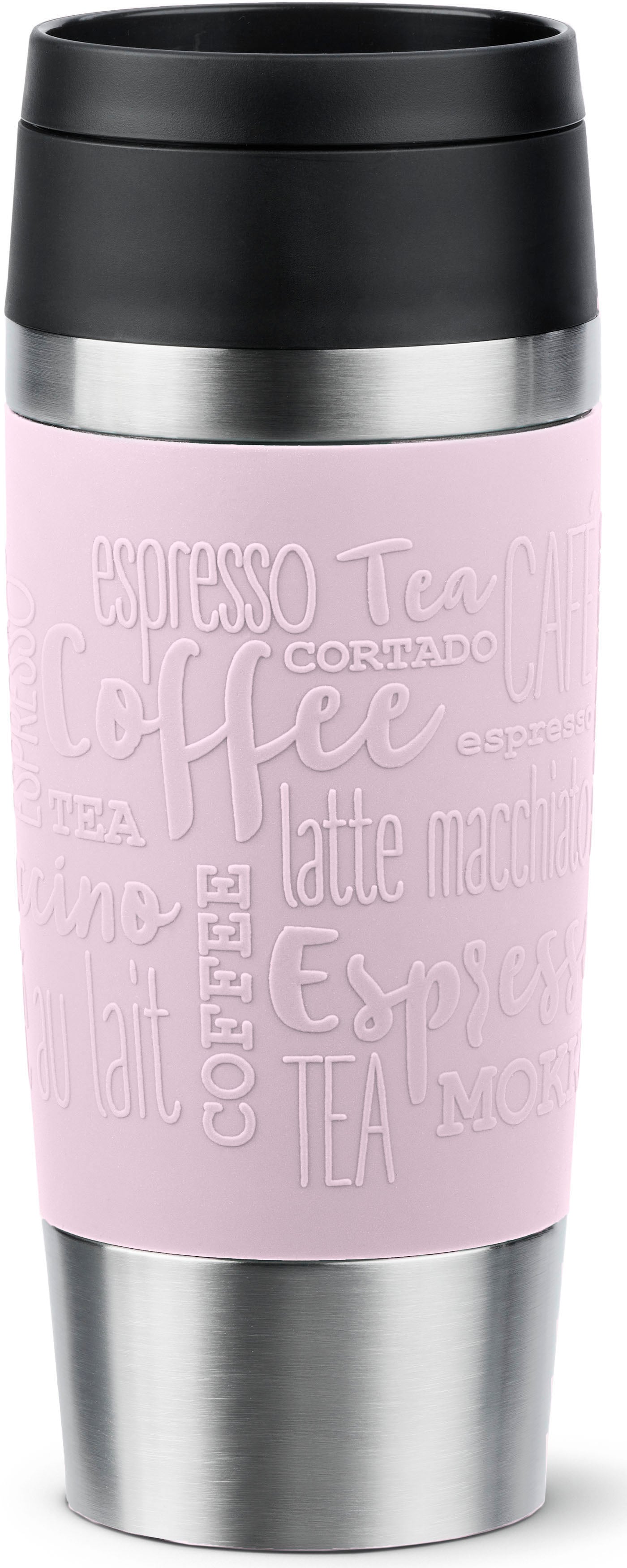 Emsa Thermobecher "Travel Mug Classic, mit 360-Trinköffnung", 4h heiß, 8h kalt - 360 ml / 6h heiß, 12h kalt - 500 ml, 100% dicht von EMSA