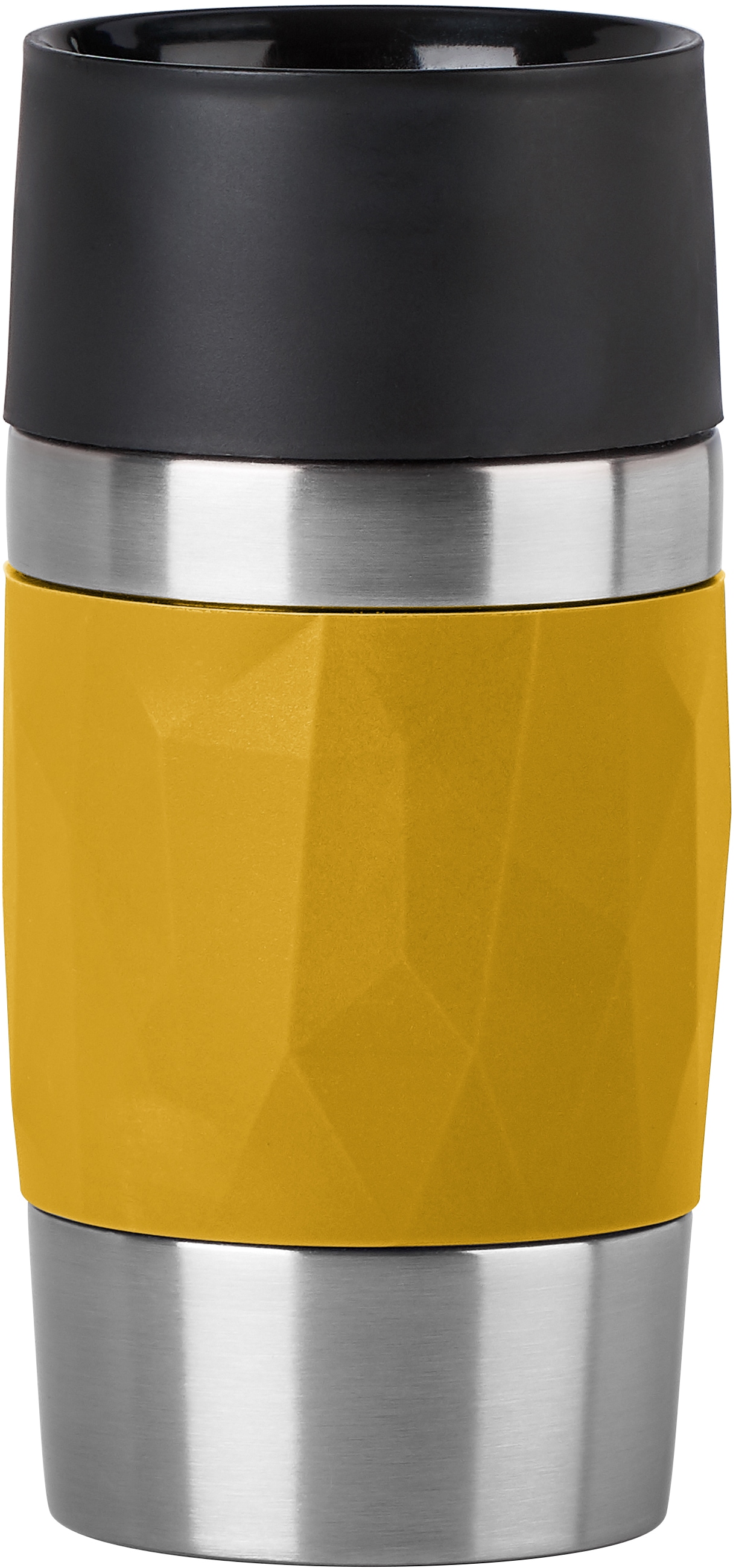 Emsa Thermobecher "Travel Mug Compact", 0,3L, Edelstahl, 3h warm/6h kalt, 360Trinköffnung, spülmaschinenfest von EMSA
