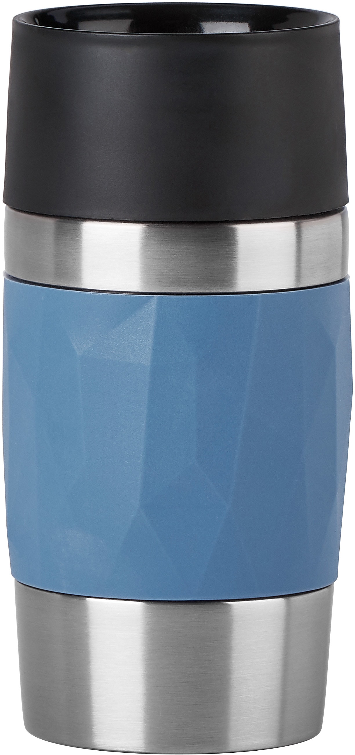 Emsa Thermobecher "Travel Mug Compact" 0,3L, Edelstahl, 3h warm/6h kalt, 360Trinköffnung, spülmaschinenfest von EMSA