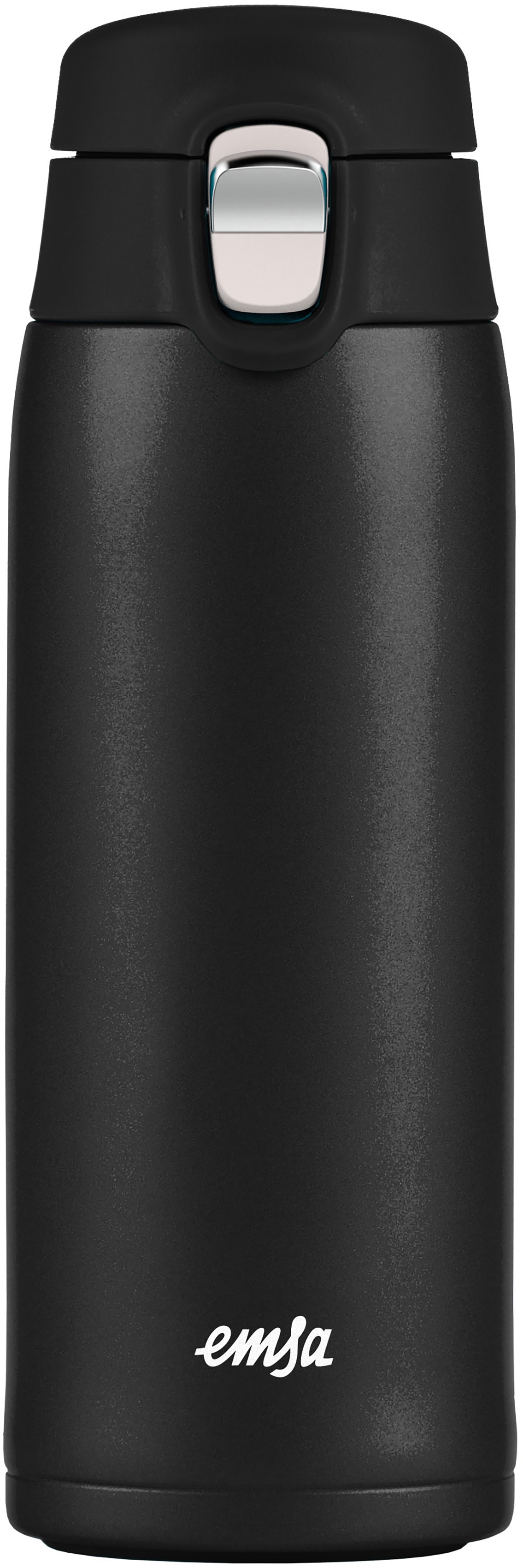 Emsa Thermobecher "Travel Mug Light", 0,4L, leicht, Edelstahl, Klappverschluss, 100% dicht, 8h heiß/16h kalt von EMSA