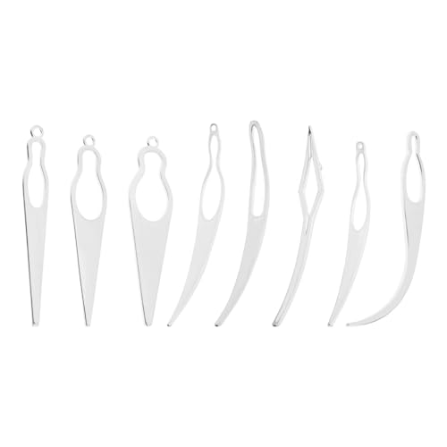 EMSea 8-teiliges Dreadlocks Häkelwerkzeug Haaren Erweiterungen Häkelnadel Haarflechtwerkzeug Haarverriegelungswerkzeug Eng Anliegendes Zubehör Ineinandergreifende Häkelwerkzeuge von EMSea