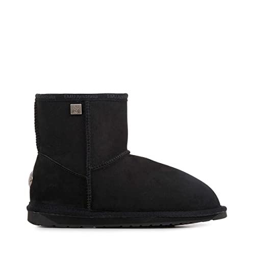 EMU Australia Women's Platinum Stinger Slim Mini Sheepskin Boot, Black, Size 41 von EMU