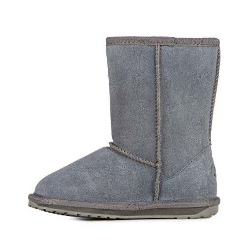 Emu Wallaby Lo,Unisex - Kinder Stiefel, Grau (Charcoal), 29 EU (11 UK) von EMU Australia