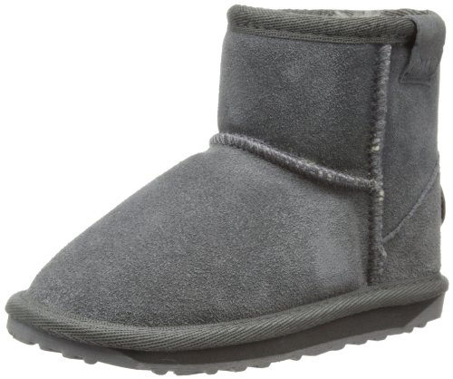 Emu Wallaby Mini K10103 Unisex - Kinder Stiefel, Grau (Charcoal), 24 EU (7 UK) von EMU Australia