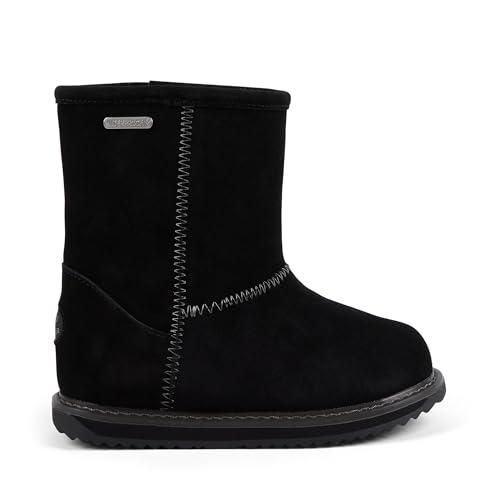 EMU Australia Kids Brumby Lo 2.0 Wool Boot, Waterproof, Black, Size 36 von EMU