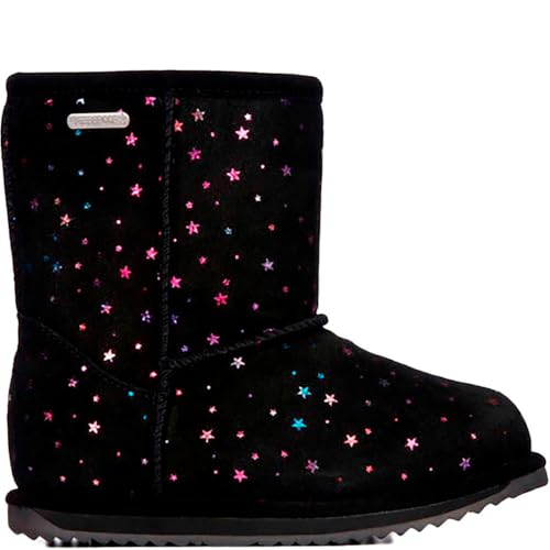EMU Australia Kids Sparkle Brumby Wool Boot, Waterproof, Black, Size 27 von EMU
