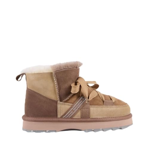 EMU Australia Women's Blurred Micro Patchwork Sheepskin Ankle Boot, Mushroom, Size 41 von EMU