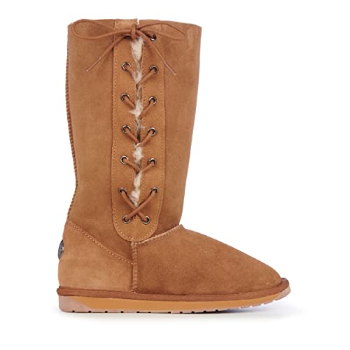 EMU Australia Women's Platinum Hi Lace Sheepskin Boot, Chestnut, Size 39 von EMU
