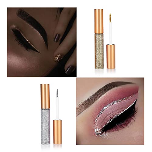 Glitter 10 Farben Glitter Diamond Eyeliner Liquid Shining MetaEyeliner Liquid Glitter Eyeliner Pencil 20×10×1 10 Colors Glitter Eyeliner Liquid Shining Metallic Eye Eyeliner Liquid von EMUKOEP