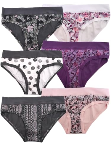 (6 Stück) LOVELYGIRL Baumwoll Slips Fantasie basierend auf Verfügbarkeit (indikatives Bild) (M, Mehrfarbig) von EMY - LOVELYGIRL