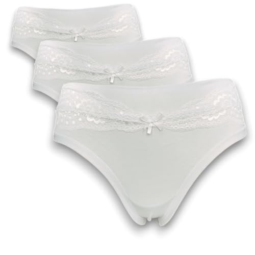 EMY Slip - Brasilianisch - String - Unterhose Mädchen Aus Weich Baumwolle Elastisch Lovely Fantasie Und Modell A Wahl Farben Identisch Zu Foto (It, Text, M, Regular, Regular, 4376_3paia) von EMY