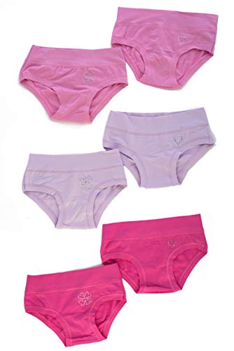 EMY Slip für Mädchen, 6er-Pack, Unterwäsche für Mädchen, 2-3-4-5-6-7-8-9-10-11-12 Jahre, elastische Baumwolle, Einfarbig, weich, elastisch, Farben Italien Kinder (5 Jahre, Einfarbig) von EMY