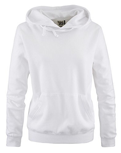 EMZEE - Basic Kapuzenpullover - Damen Hoodie - Weiss Gr. S von EMZEE