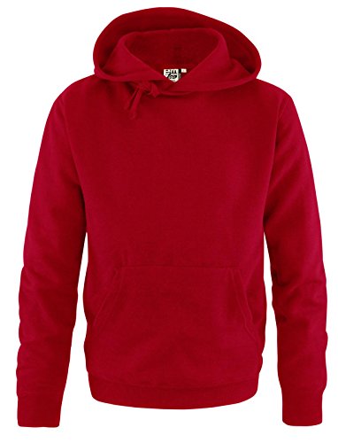 EMZEE - Basic Kapuzenpullover - Herren Hoodie - Rot Gr. M von EMZEE