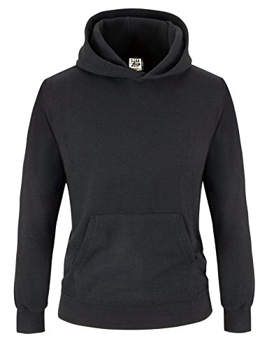 EMZEE - Basic Kapuzenpullover - Kinder Hoodie - Schwarz Gr. 152/164 von EMZEE