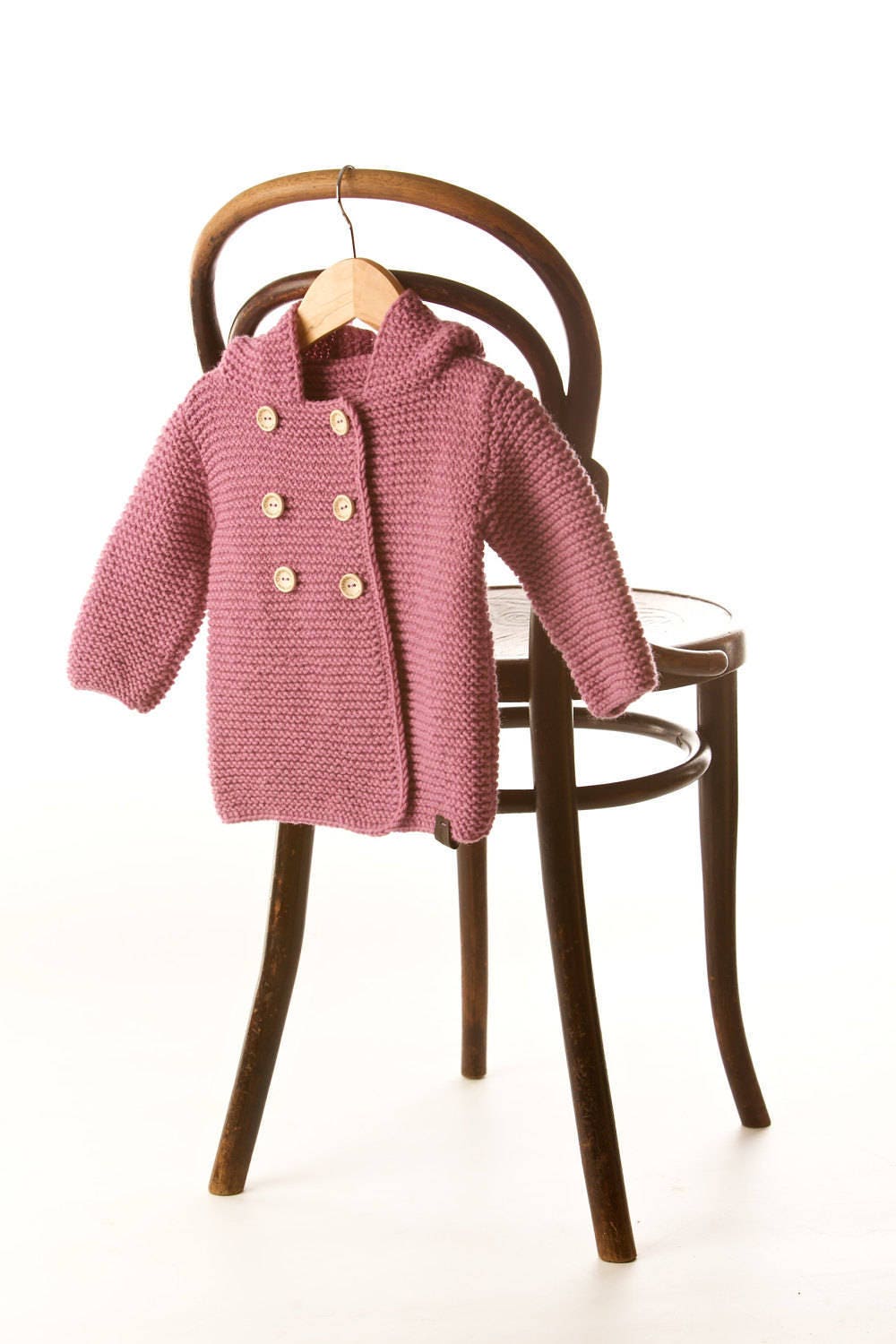 Baby Strickjacke, Mädchen Pullover, Knopfjacke, Jacke, Kapuzenpullover, Handgestrickter Bär Kapuze Cardigan von EMiCraftsLT