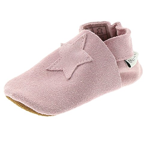 Enfant Unisex Baby- und Kinder Hausschuhe, Wildleder, Rosa, Gr. 26, Elastic Slipper Suede Rose, 813110 10 von EN FANT