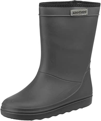 Enfant gefütterter Gummistiefel Unisex Thermo Boots, Schwarz, Gr. 23, 815062U-00 von EN FANT