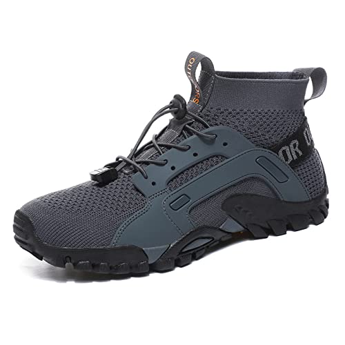 ENCOMAG Herren Damen Wanderschuhe Mid-Top Leichte Wanderstiefe Sommer Atmungsaktiv Trekking-& Wander stiefel Sportliches von ENCOMAG