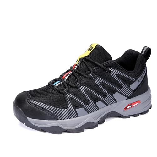 ENCOMAG Herren Wanderschuhe, Ultra Leicht Atmungsaktiv Trekking- & Wanderschuhe rutschfeste Sneaker, Outdoor Stabil und Gedämpft Trekkingschuhe von ENCOMAG