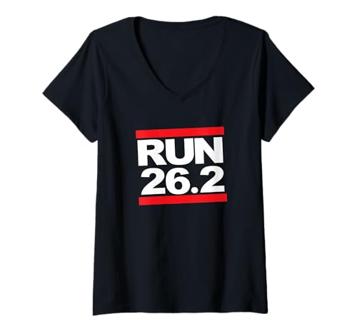 Damen Marathon Run 26 Punkt Zwei — Runner Running Fanatic Inspired T-Shirt mit V-Ausschnitt Damen Marathon Run 26 Punkt Zwei — Runner Running Fanatic Inspired T-Shirt mit V-Ausschnitt von ENDU Designs - Runner Running Inspired Apparel