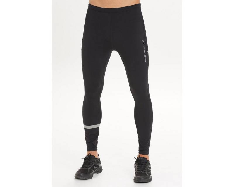 ENDURANCE Funktionshose Laufhose Burdian Tight mit Tasche (enganliegend) schwarz Herren von ENDURANCE