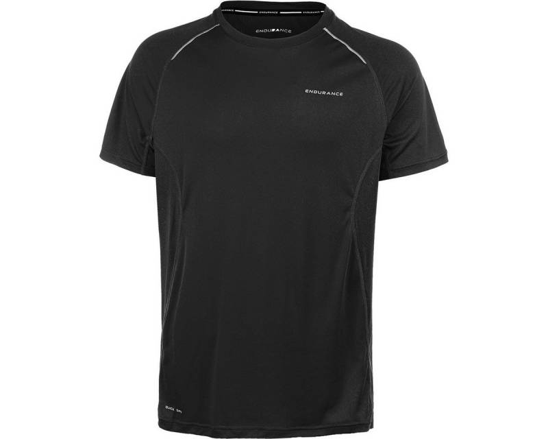 ENDURANCE T-Shirt Lasse - atmungsaktiv, reflektierende Elemente - schwarz Herren von ENDURANCE