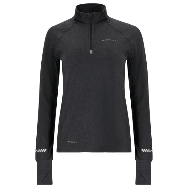 ENDURANCE - Women's Canna V2.0 Melange Midlayer - Laufshirt Gr 42 schwarz von ENDURANCE