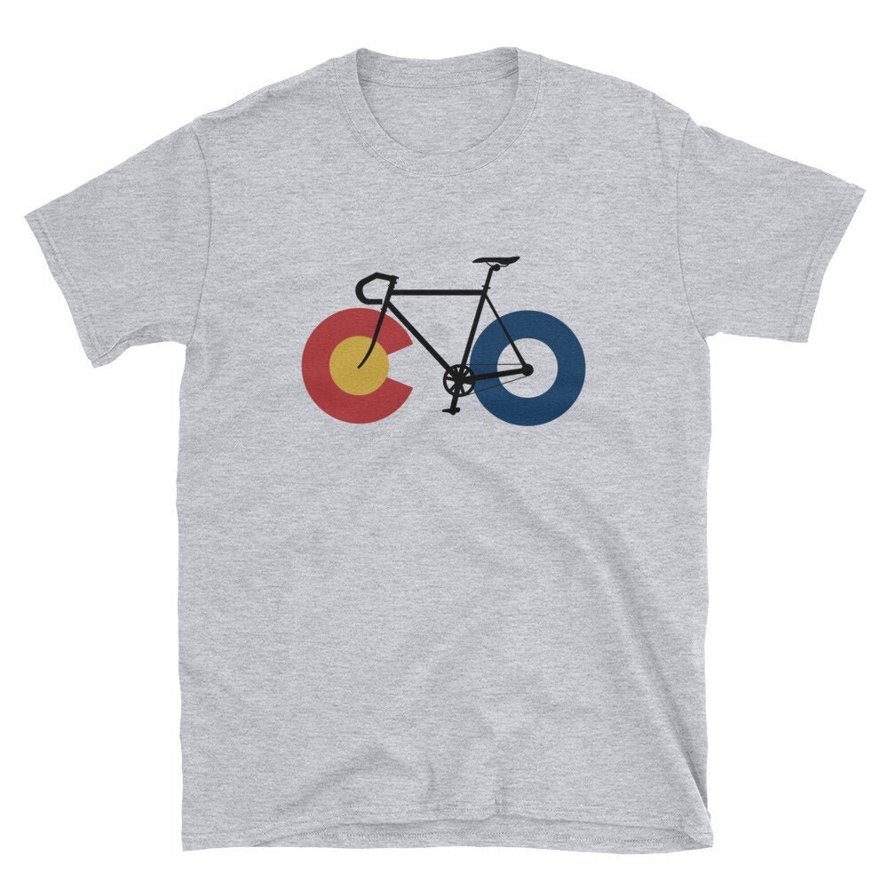Ride Colorado Cycling - Cycle Colorado Fahrrad Fat Bike Mountainbike Inspiriert Kurzärmeliges Unisex T-Shirt von ENDUdesigns