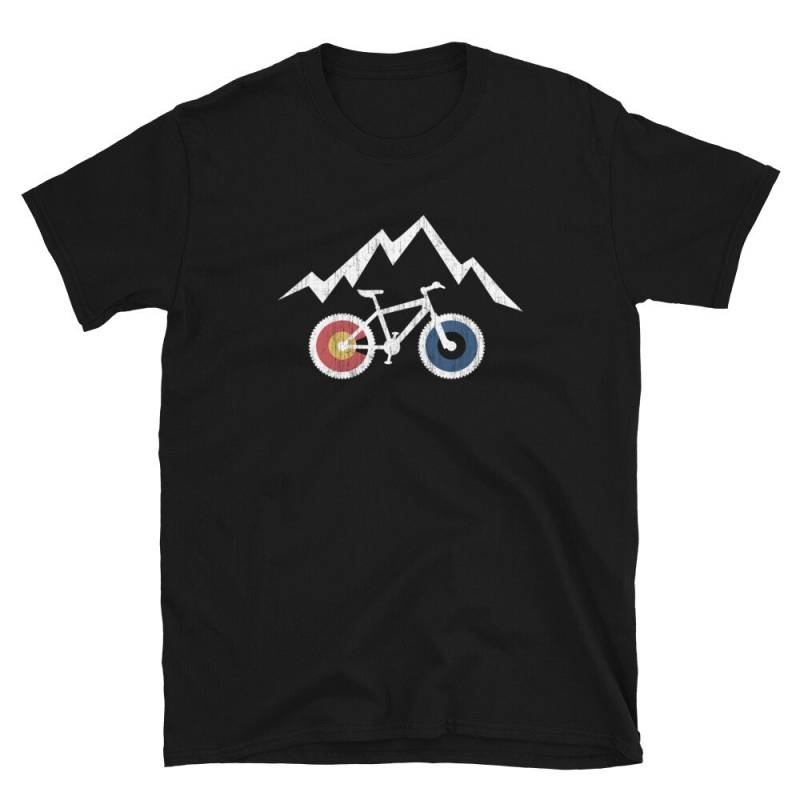 Ride Colorado Cycling T-Shirt - Mtb Colorado Mountain Bike Kurzärmeliges Unisex von ENDUdesigns