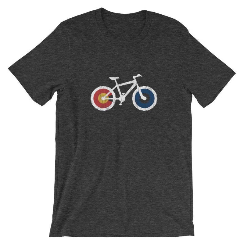 Ride Colorado Radfahren T-Shirt - Mtb Colorado Mountainbike Kurzarm Unisex T-Shirt von ENDUdesigns