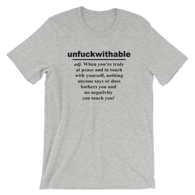 Unfuckwithable Tshirt Fitness Inspiriert Design - Badass Athlet Sport Motivierende & Inspirierende Worte Herren T-Shirt von ENDUdesigns