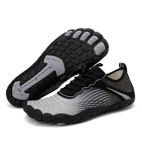ENEN Badeschuhe Damen Herren 35-42, Barfuss Schuhe Unisex Barfußschuhe Leicht Atmungsaktiv Wasserschuhe rutschfest Schnelltrocknend für Sommer Outdoor-Aktivitäten (35,B07 Schwarzweiß) von ENEN