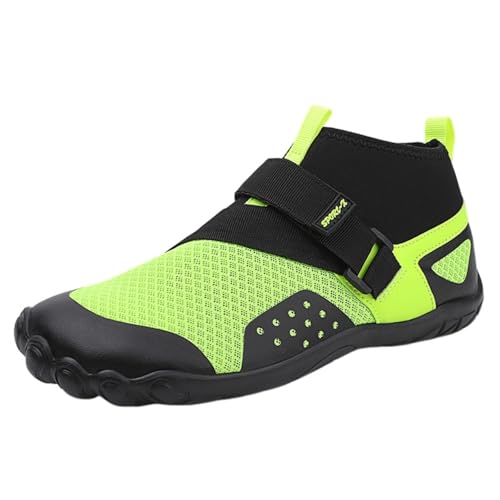 ENEN Badeschuhe Damen Herren 36-42, Barfuss Schuhe Unisex Barfußschuhe Leicht Atmungsaktiv Wasserschuhe rutschfest Schnelltrocknend für Sommer Outdoor-Aktivitäten (37,8307 Schwarzgrün) von ENEN