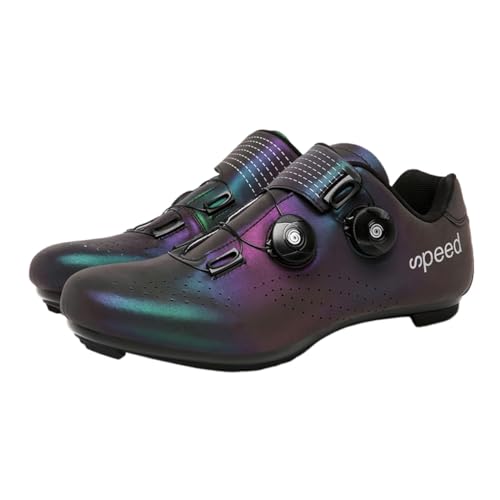 ENEN Fahrradschuhe Herren Damen, MTB Schuhe Abriebfester Rennradschuhe Fahrradschuhe Unisex, Einfarbig Mountainbike Rennrad Schuhe Radschuhe Kompatibel mit SPD und SPD-SL von ENEN