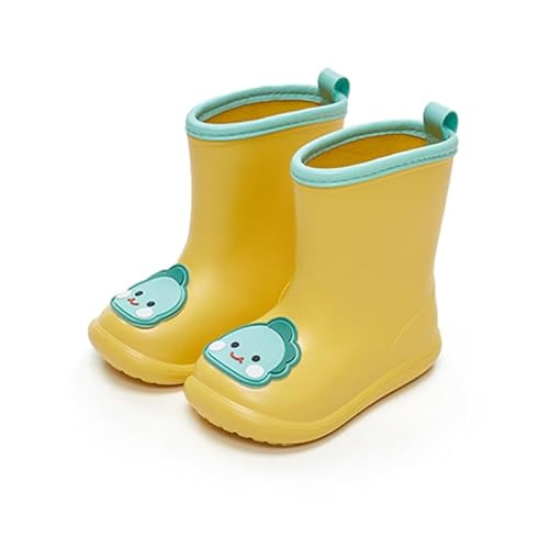 ENEN Gummistiefel Kinder 23-29, Tier Gummistiefel Mädchen und Jungen Kurze Wasserdichte Bequeme Federleichte Regenstiefel Kinder Regenstiefel für Outdoor Kindergarten Schule (Dinosaurier,29) von ENEN