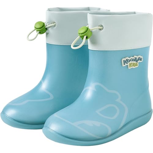 ENEN Gummistiefel Kinder Gr 24-30, Gummistiefel Mädchen und Jungen Wasserdichte Regenschuhe Kleinkind Leicht Bequeme für Kindergarten, Schule, Outdoor (Grüner Dinosaurier,26) von ENEN